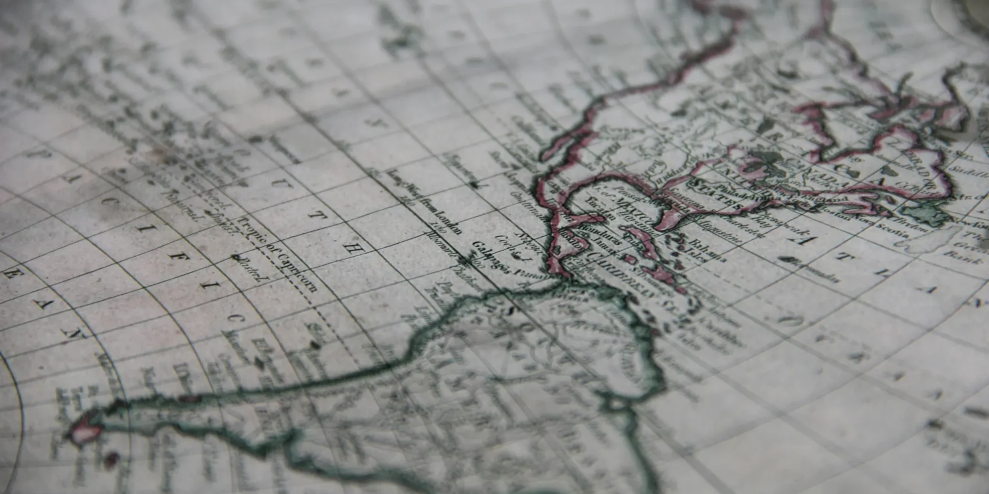 Map featuring the Americas